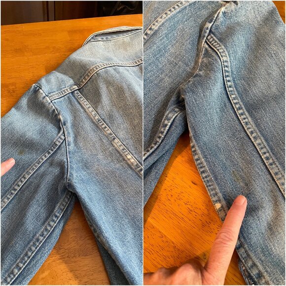 Vintage 1970s Size 42 Maverick Blue Bell Wrangler Selvedge denim trucker jacket - Picture 14 of 16